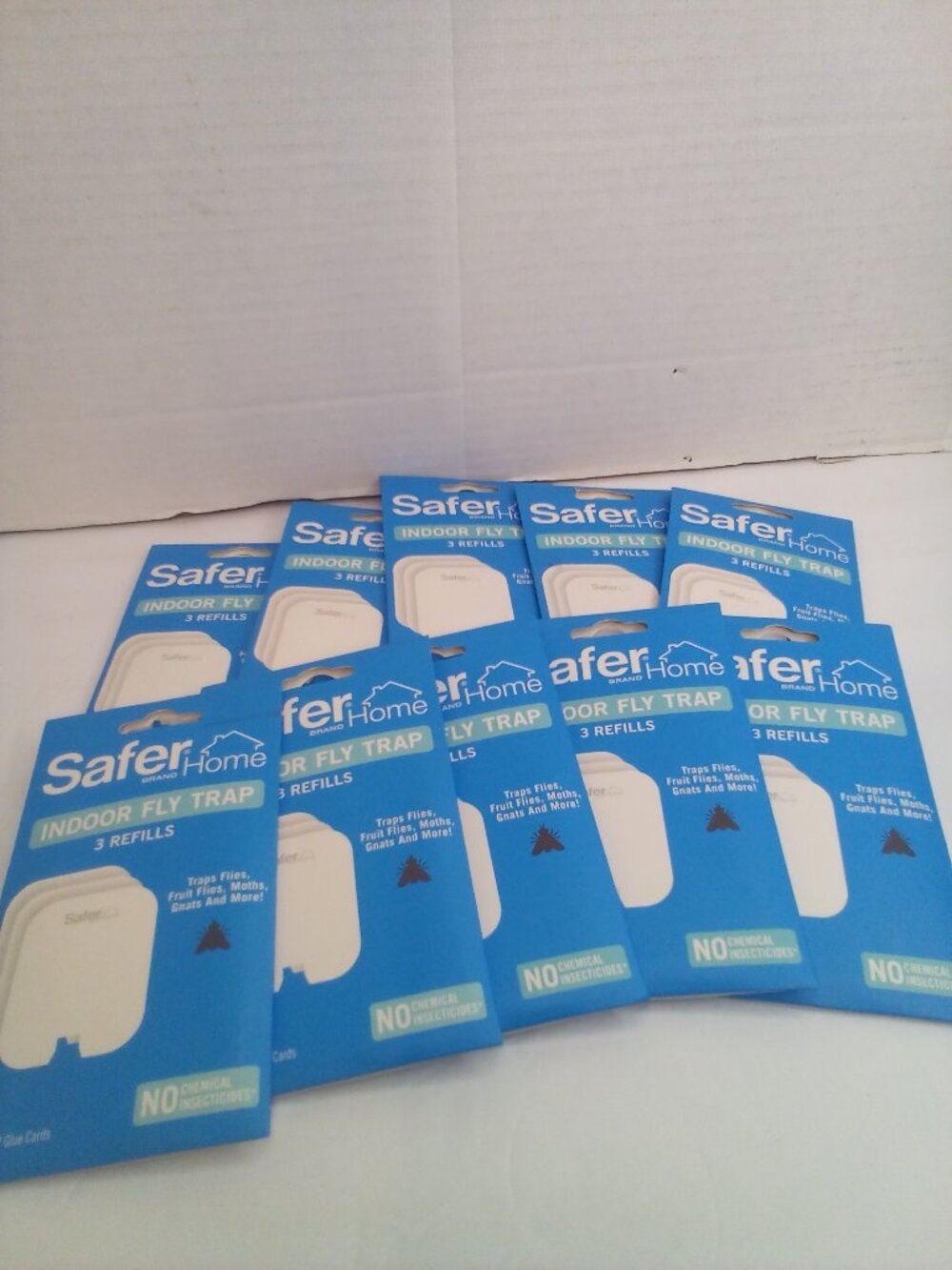 Safer Home Indoor Fly Trap Refills 10 Packs 3 Glue Cards Each 30 Total